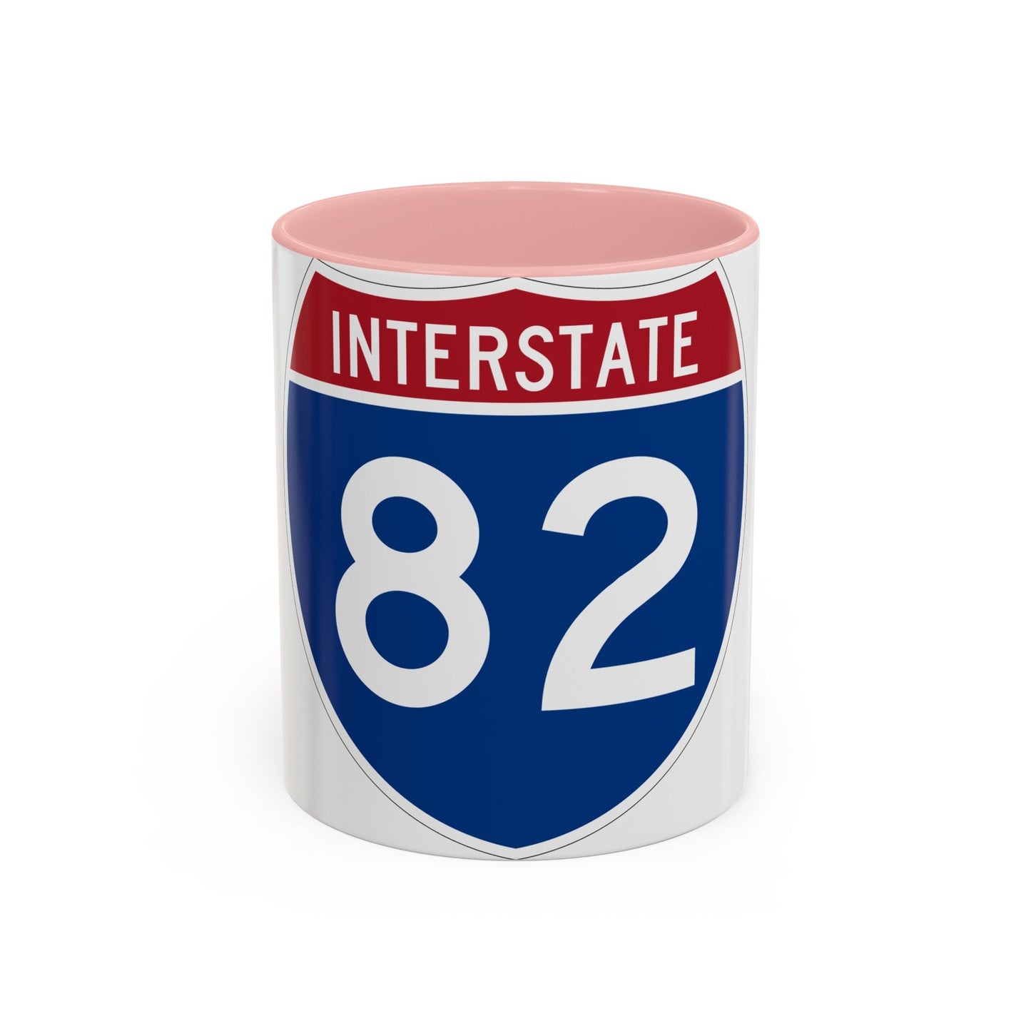 Interstate 82 (U.S. Highways) Accent Coffee Mug-11oz-The Sticker Space