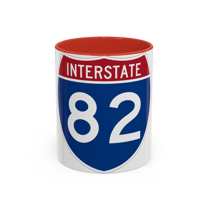 Interstate 82 (U.S. Highways) Accent Coffee Mug-11oz-The Sticker Space