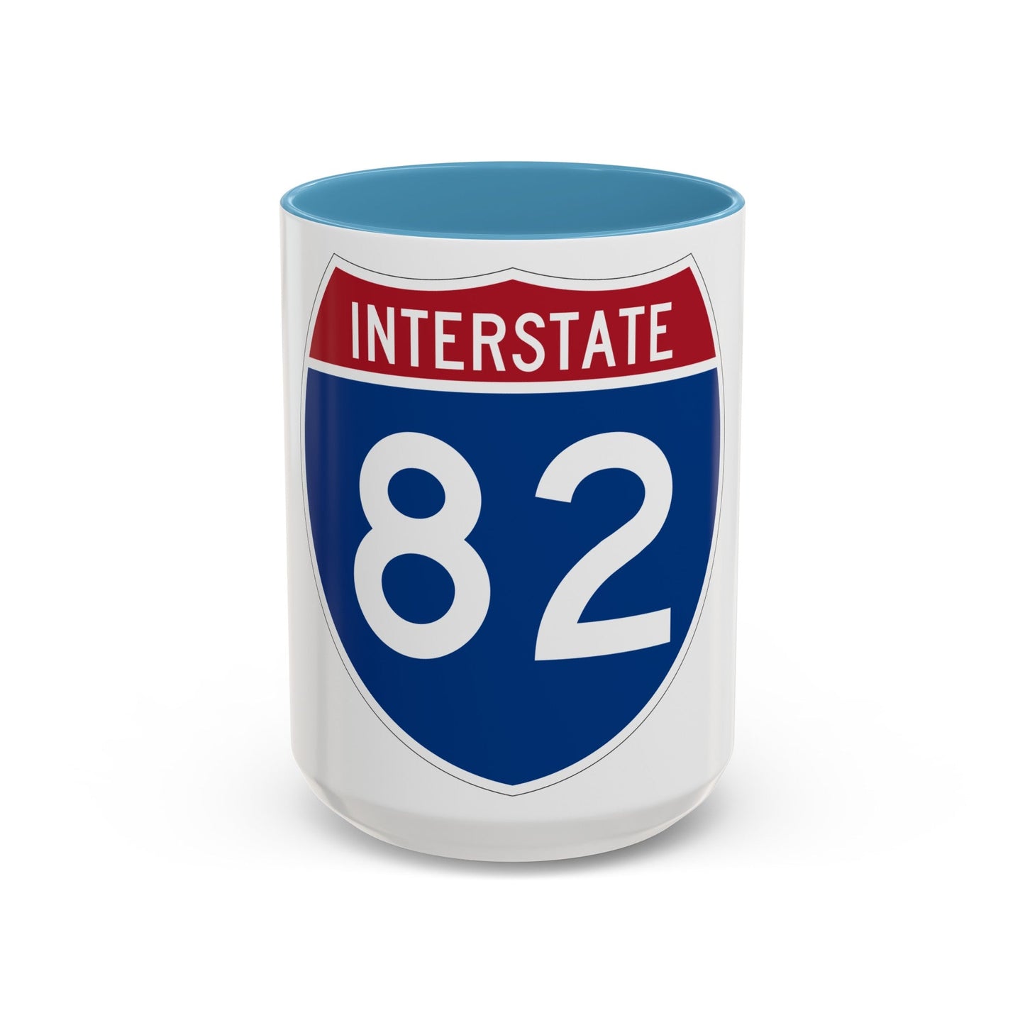 Interstate 82 (U.S. Highways) Accent Coffee Mug-15oz-The Sticker Space