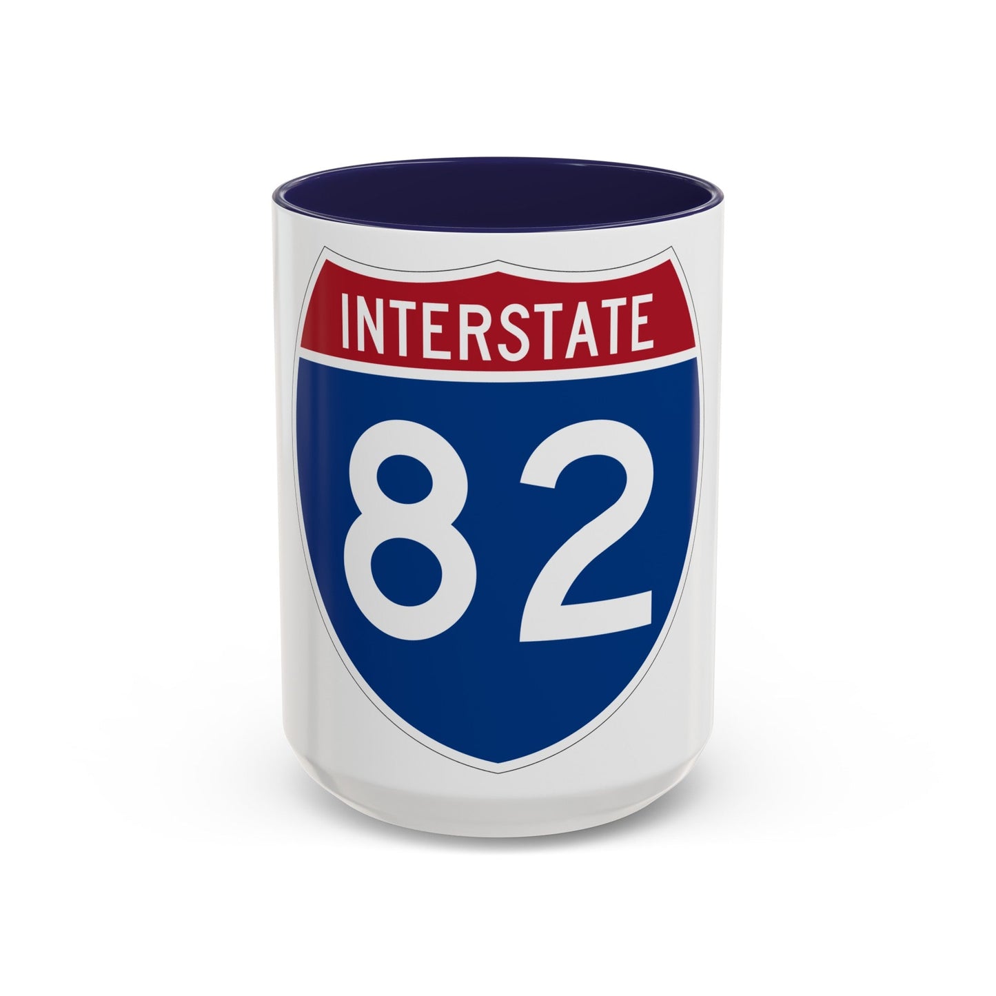 Interstate 82 (U.S. Highways) Accent Coffee Mug-15oz-The Sticker Space