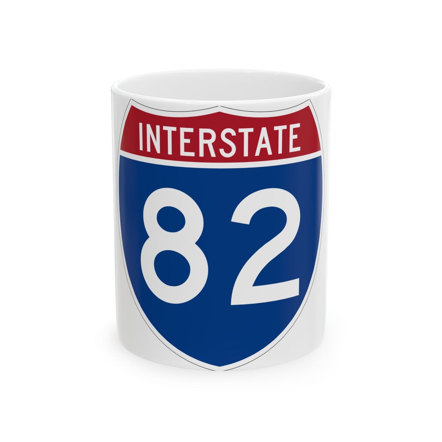 Interstate 82 (U.S. Highways) White Coffee Mug-11oz-The Sticker Space