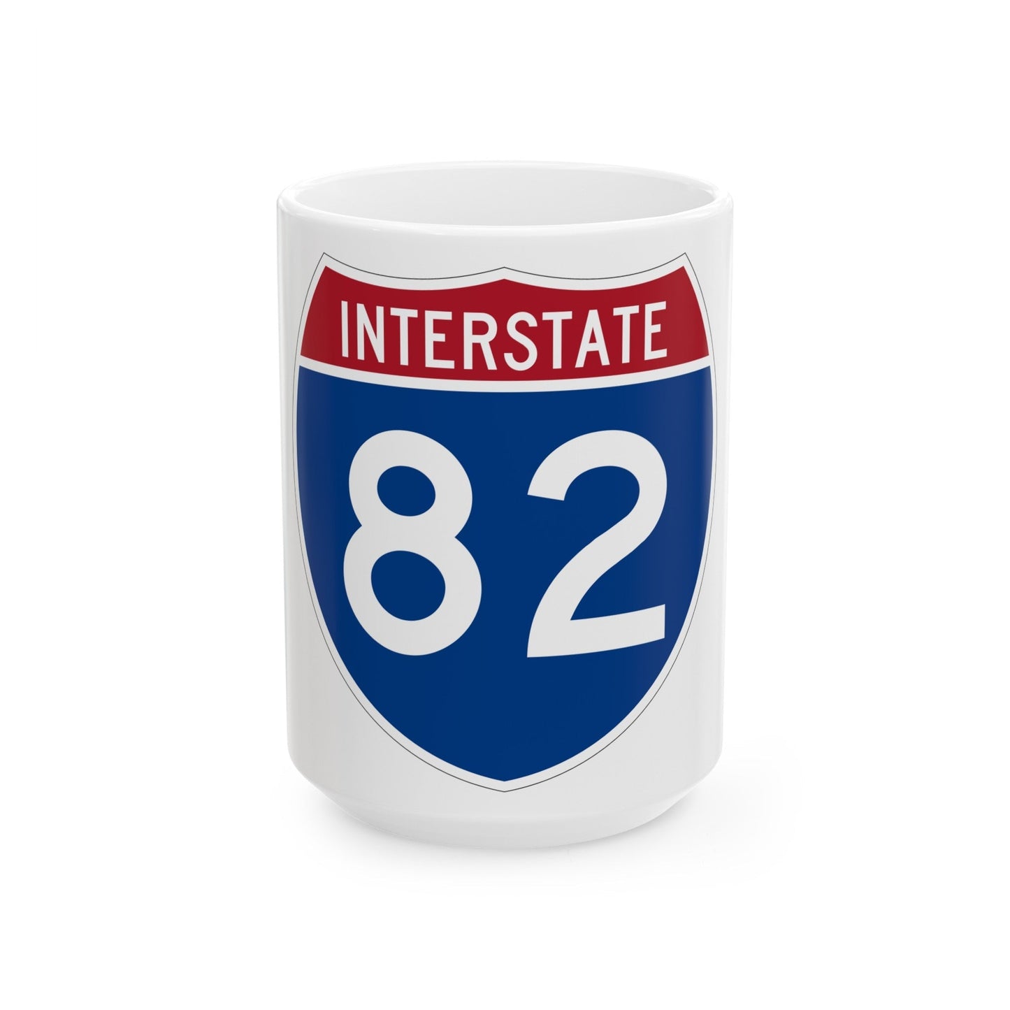 Interstate 82 (U.S. Highways) White Coffee Mug-15oz-The Sticker Space