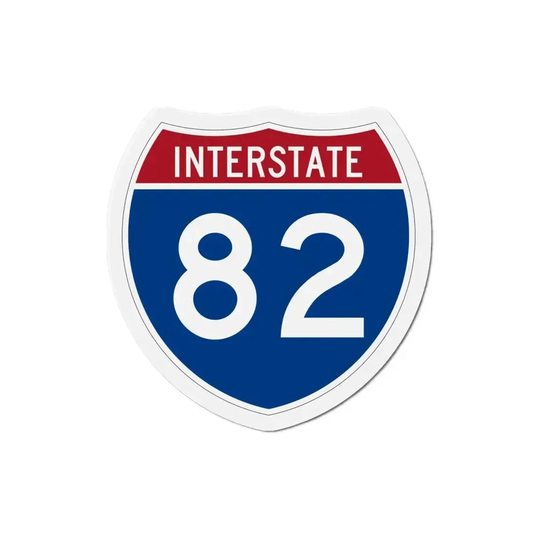 Interstate 82 (U.S. Highways) Refrigerator Magnet 4 Inch - The Sticker Space