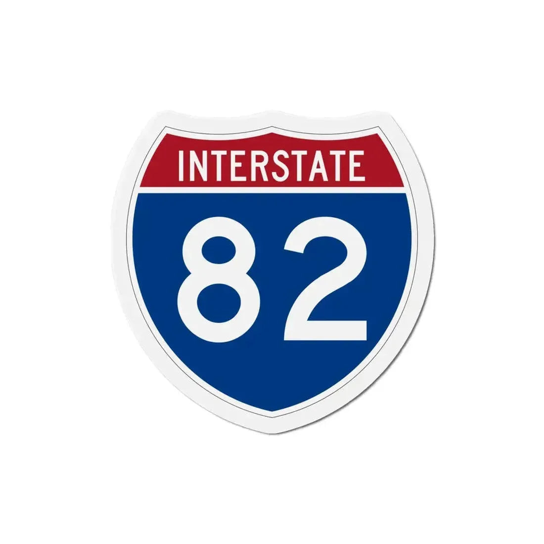 Interstate 82 (U.S. Highways) Refrigerator Magnet 5 Inch - The Sticker Space