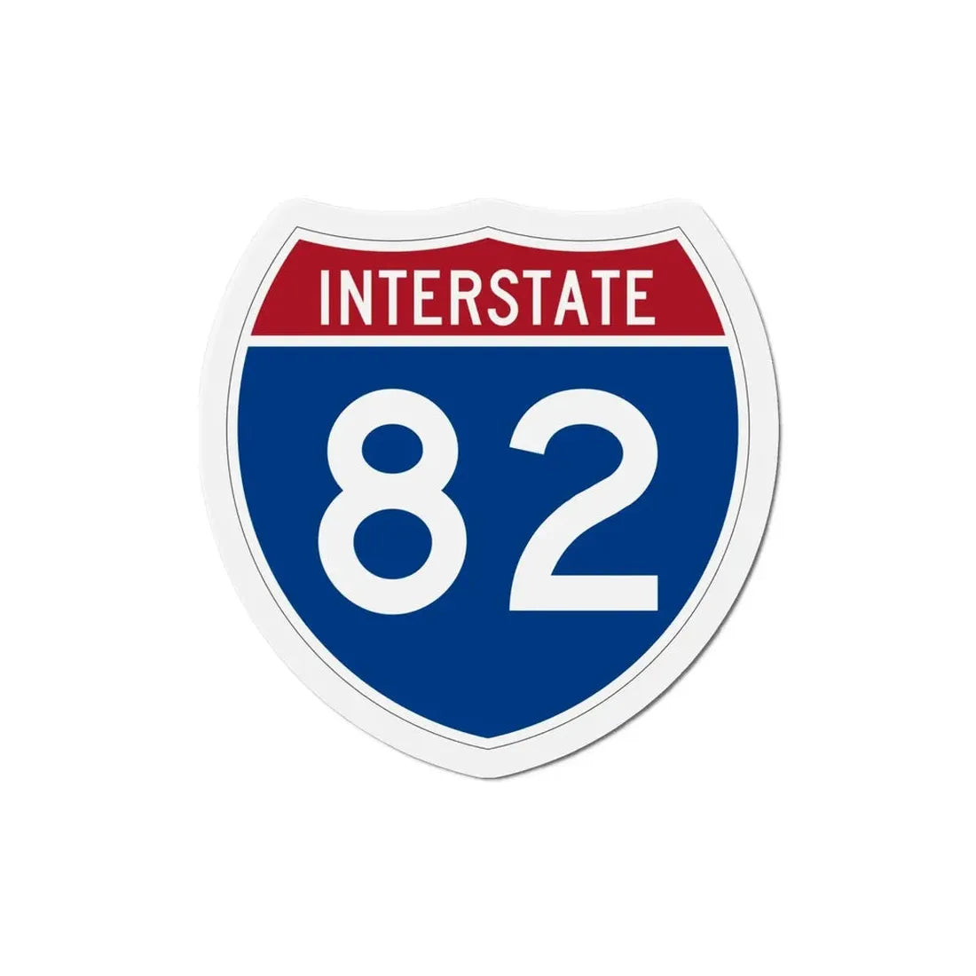 Interstate 82 (U.S. Highways) Refrigerator Magnet - The Sticker Space