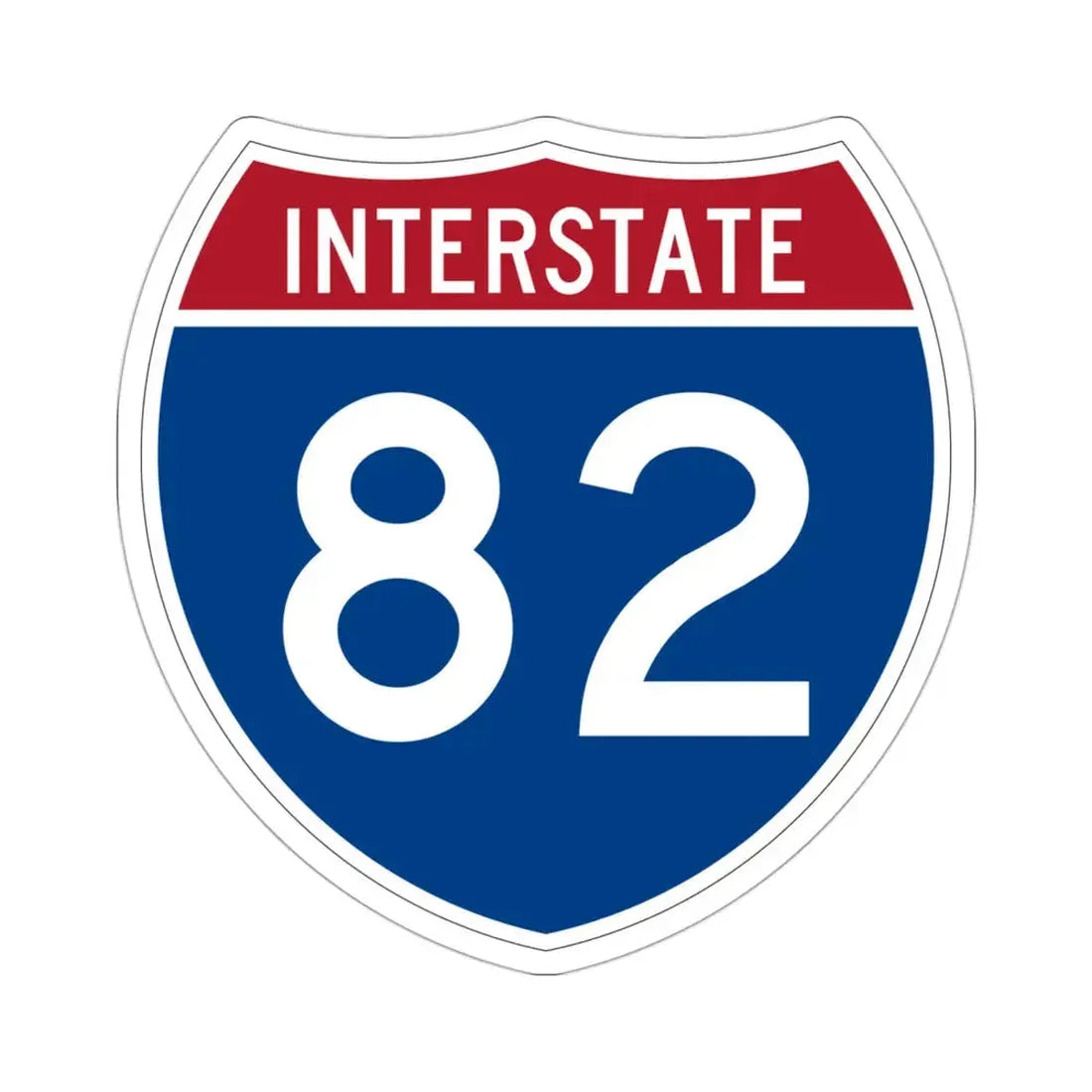 Interstate 82 (U.S. Highways) STICKER Vinyl Die-Cut Decal 3 Inch - The Sticker Space