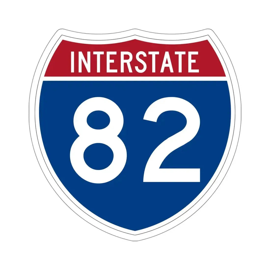 Interstate 82 (U.S. Highways) STICKER Vinyl Die-Cut Decal 6 Inch - The Sticker Space