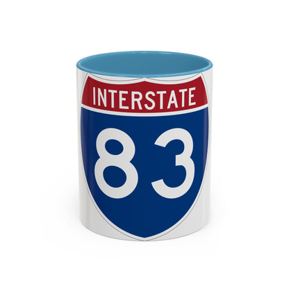 Interstate 83 (U.S. Highways) Accent Coffee Mug-11oz-The Sticker Space