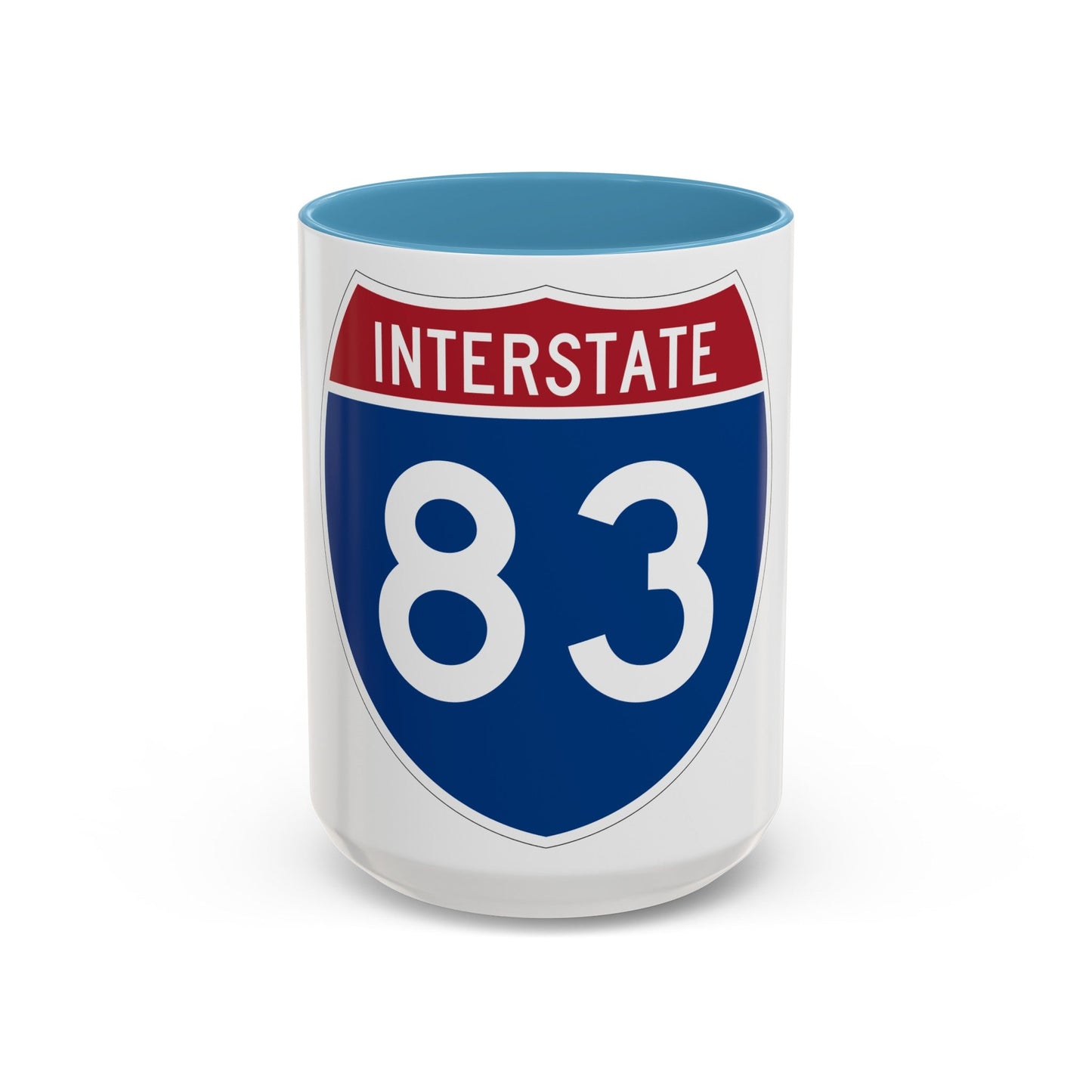 Interstate 83 (U.S. Highways) Accent Coffee Mug-15oz-The Sticker Space