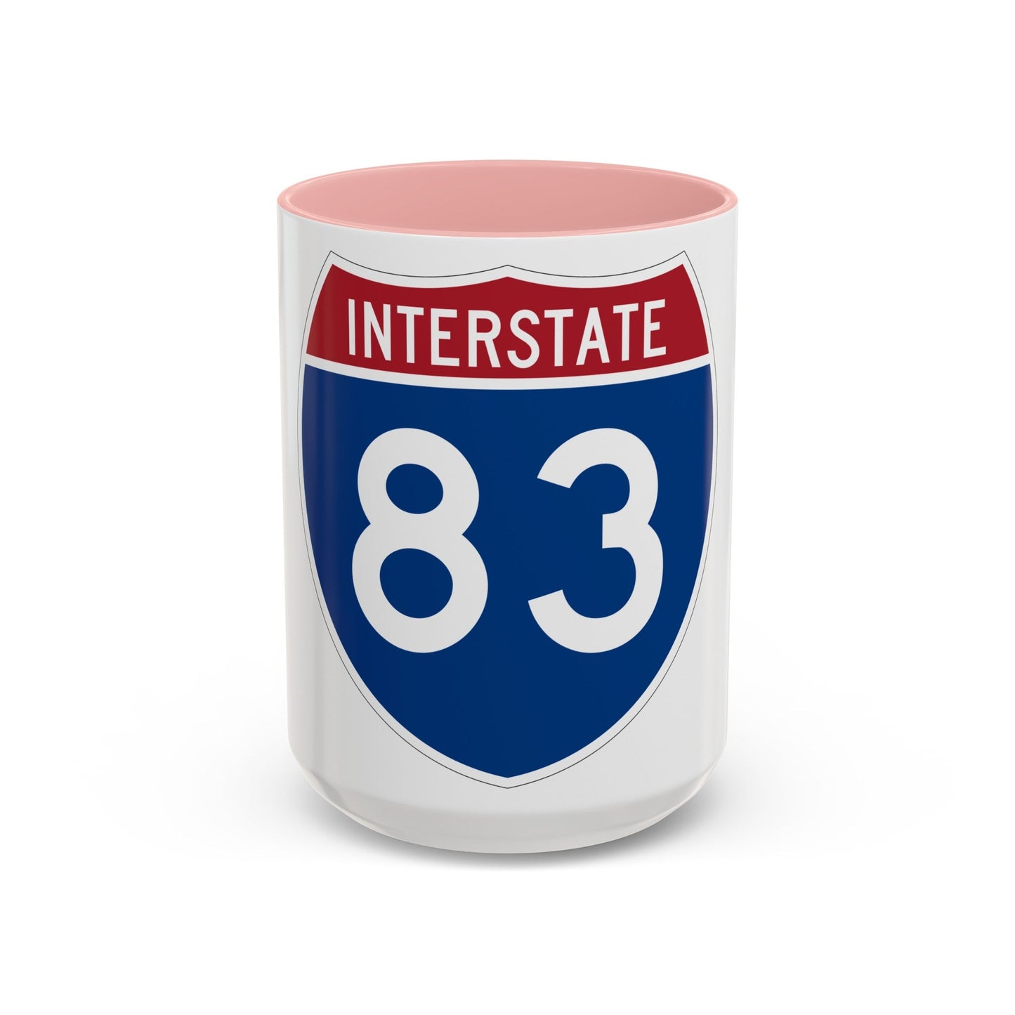 Interstate 83 (U.S. Highways) Accent Coffee Mug-15oz-The Sticker Space