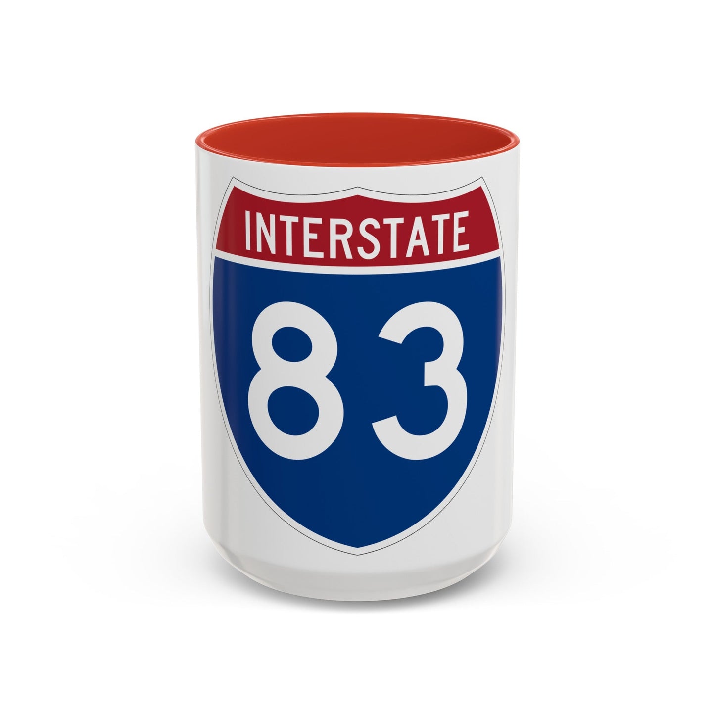 Interstate 83 (U.S. Highways) Accent Coffee Mug-15oz-The Sticker Space