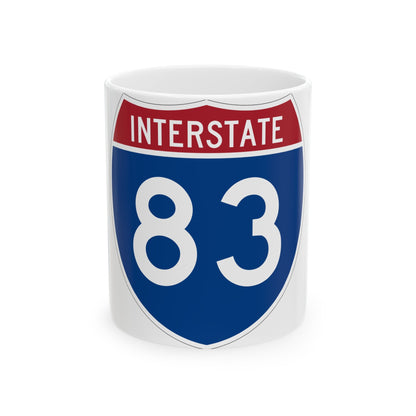 Interstate 83 (U.S. Highways) White Coffee Mug-11oz-The Sticker Space