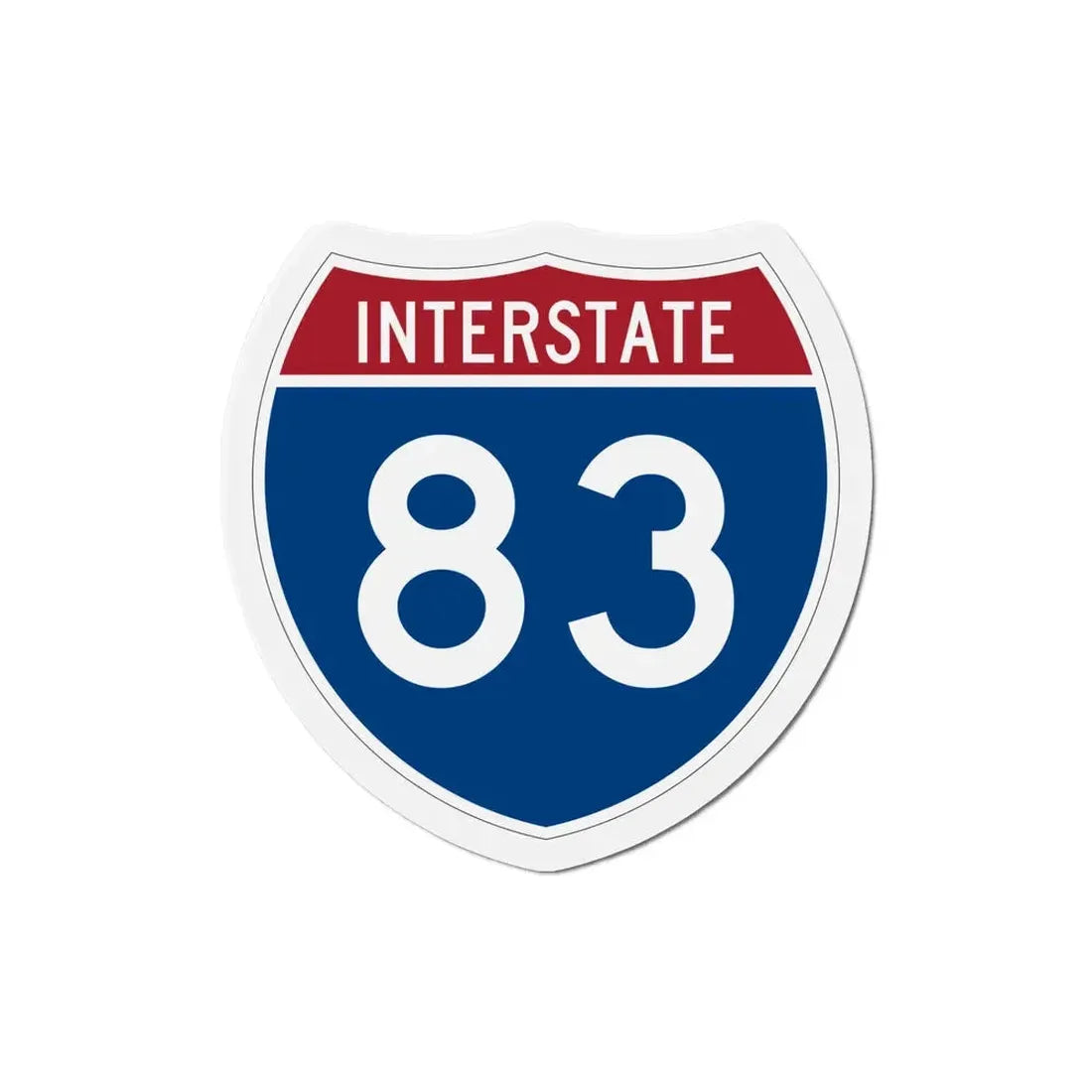Interstate 83 (U.S. Highways) Refrigerator Magnet 5 Inch - The Sticker Space