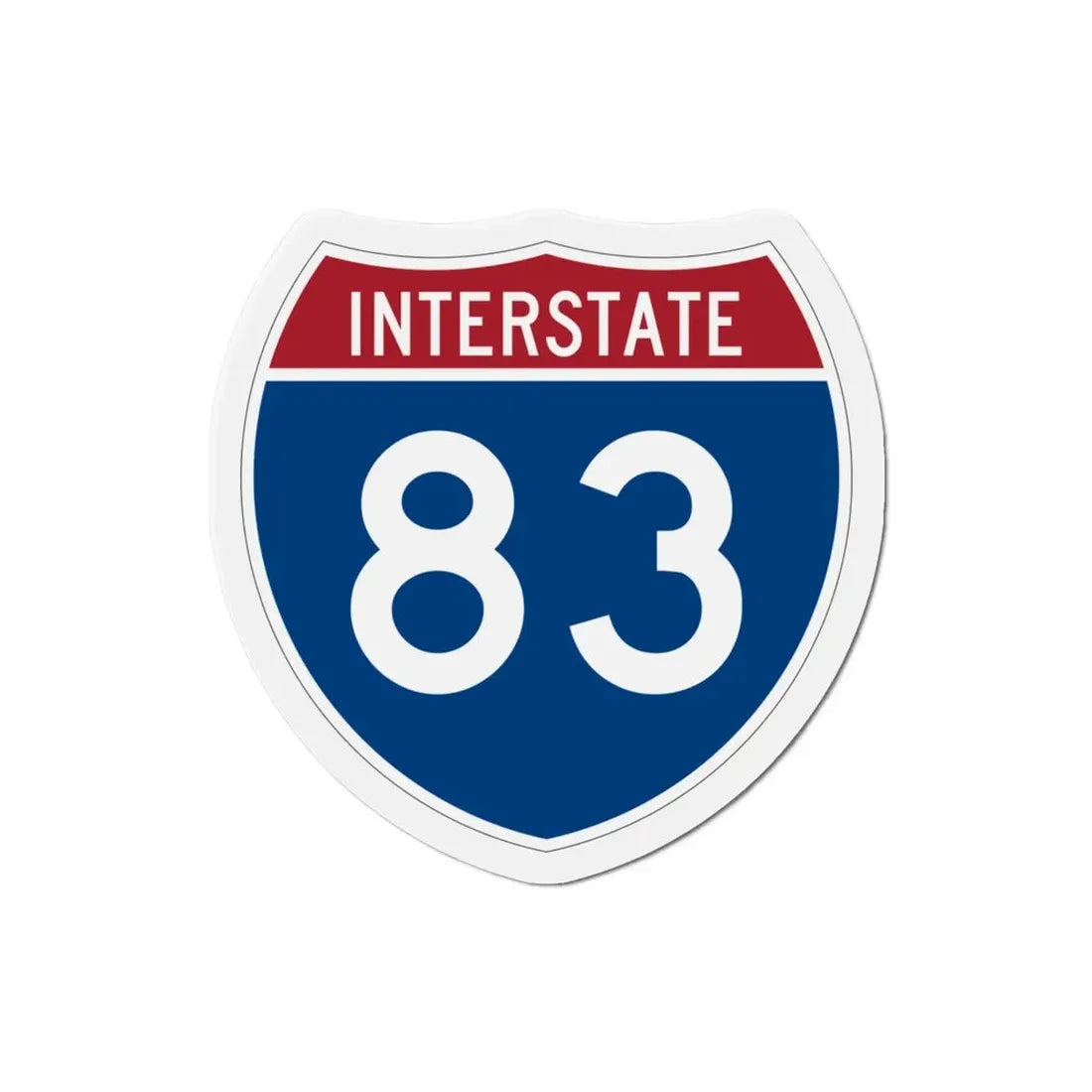 Interstate 83 (U.S. Highways) Refrigerator Magnet - The Sticker Space