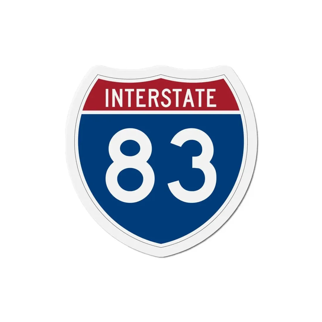 Interstate 83 (U.S. Highways) Refrigerator Magnet - The Sticker Space