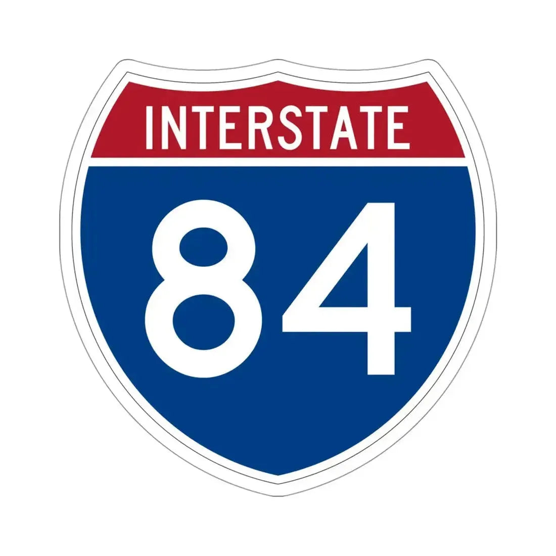 Interstate 84 (U.S. Highways) STICKER Vinyl Die-Cut Decal 4 Inch - The Sticker Space