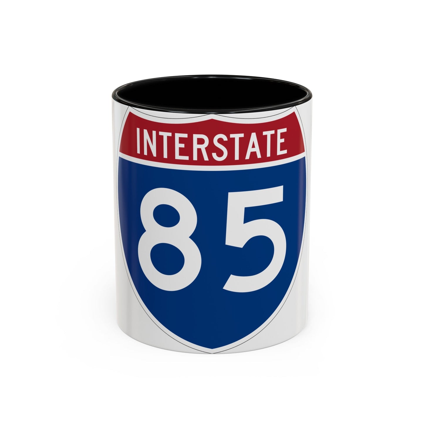 Interstate 85 (U.S. Highways) Accent Coffee Mug-11oz-The Sticker Space