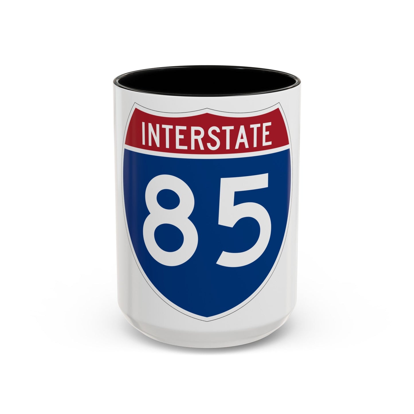 Interstate 85 (U.S. Highways) Accent Coffee Mug-15oz-The Sticker Space