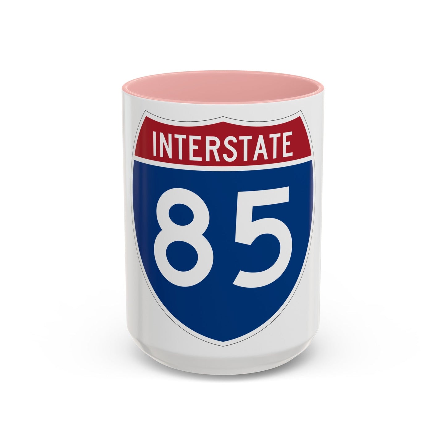 Interstate 85 (U.S. Highways) Accent Coffee Mug-15oz-The Sticker Space