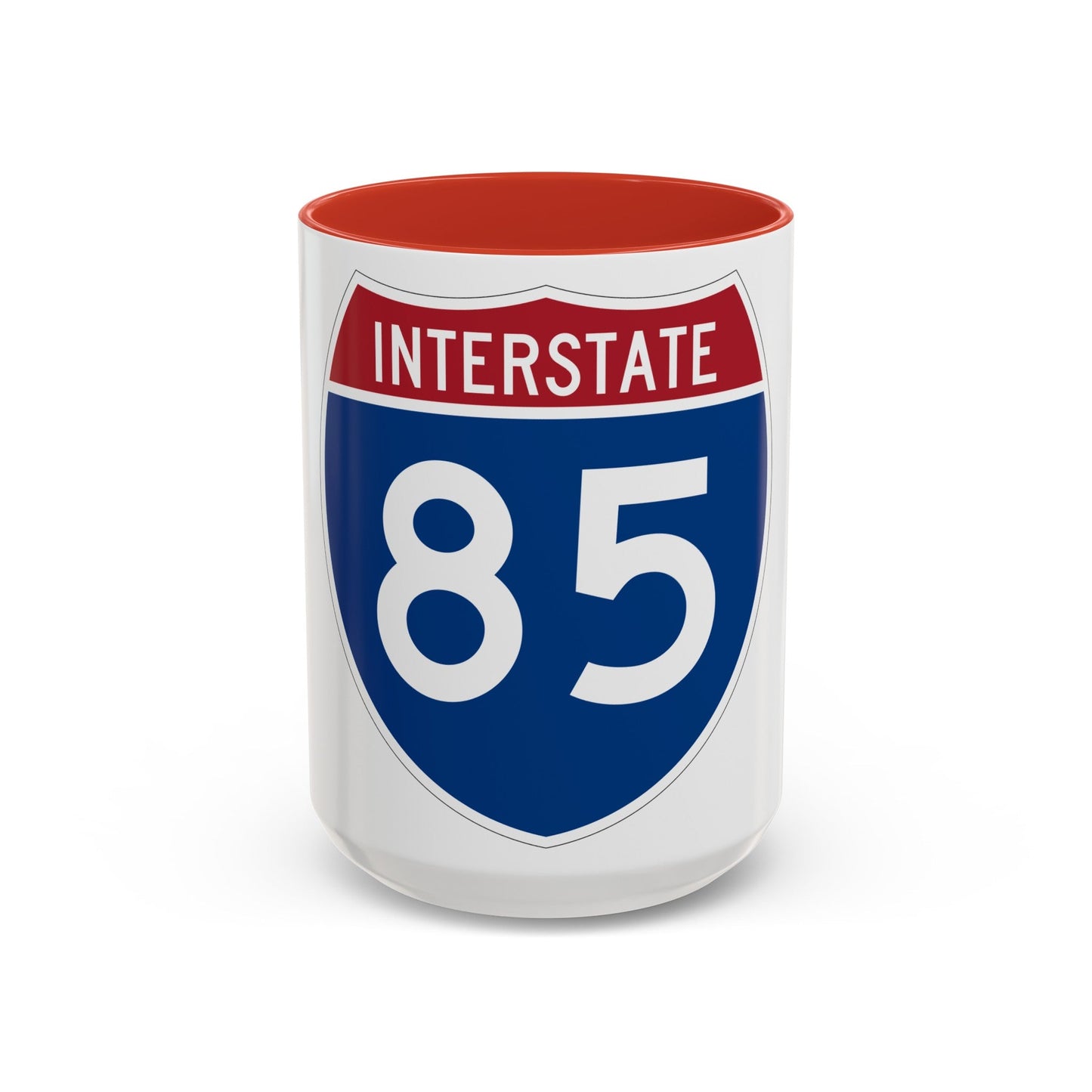 Interstate 85 (U.S. Highways) Accent Coffee Mug-15oz-The Sticker Space