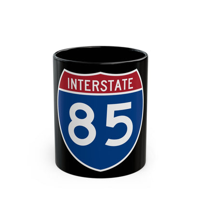 Interstate 85 (U.S. Highways) Black Coffee Mug-11oz-The Sticker Space