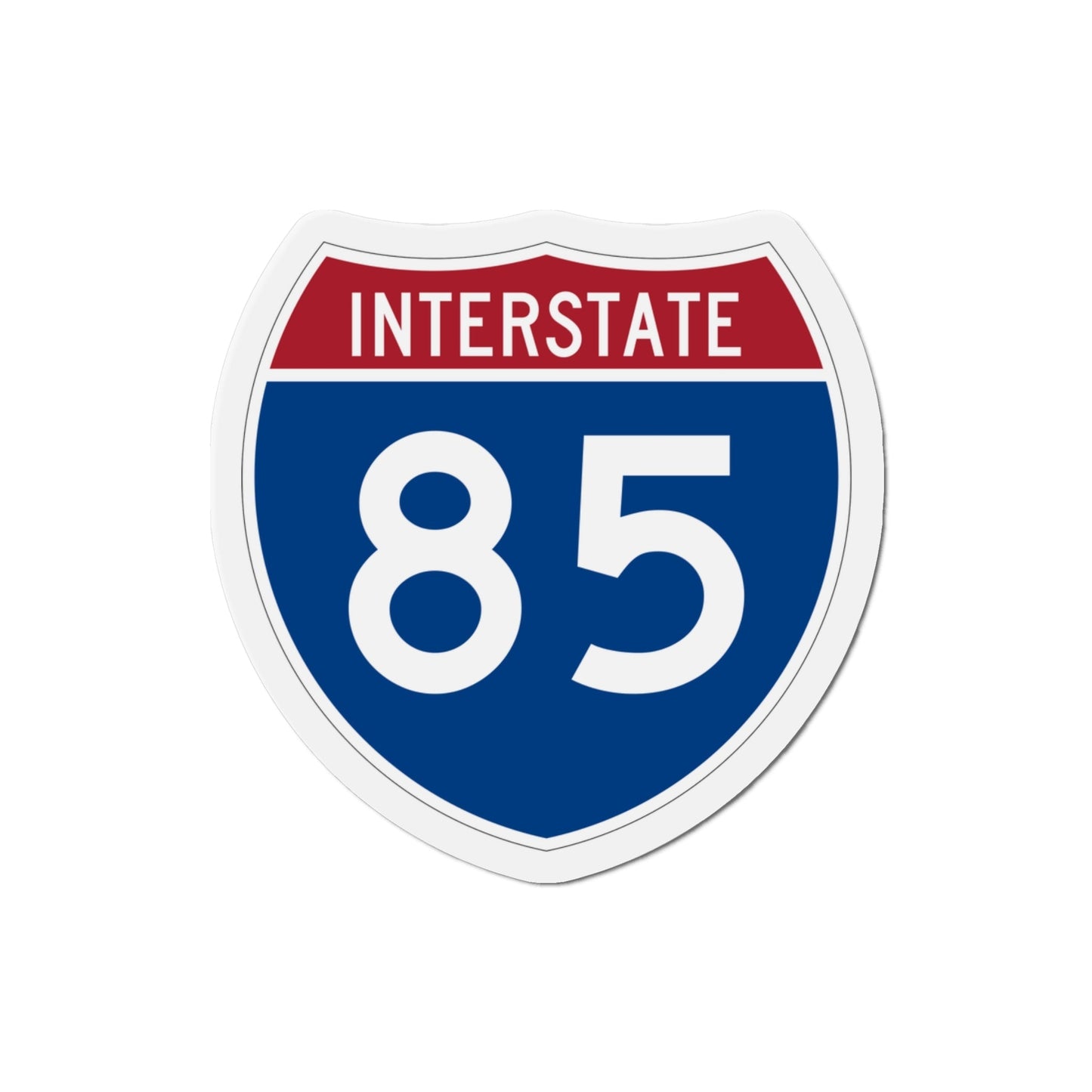 Interstate 85 (U.S. Highways) Die-Cut Magnet-3 Inch-The Sticker Space