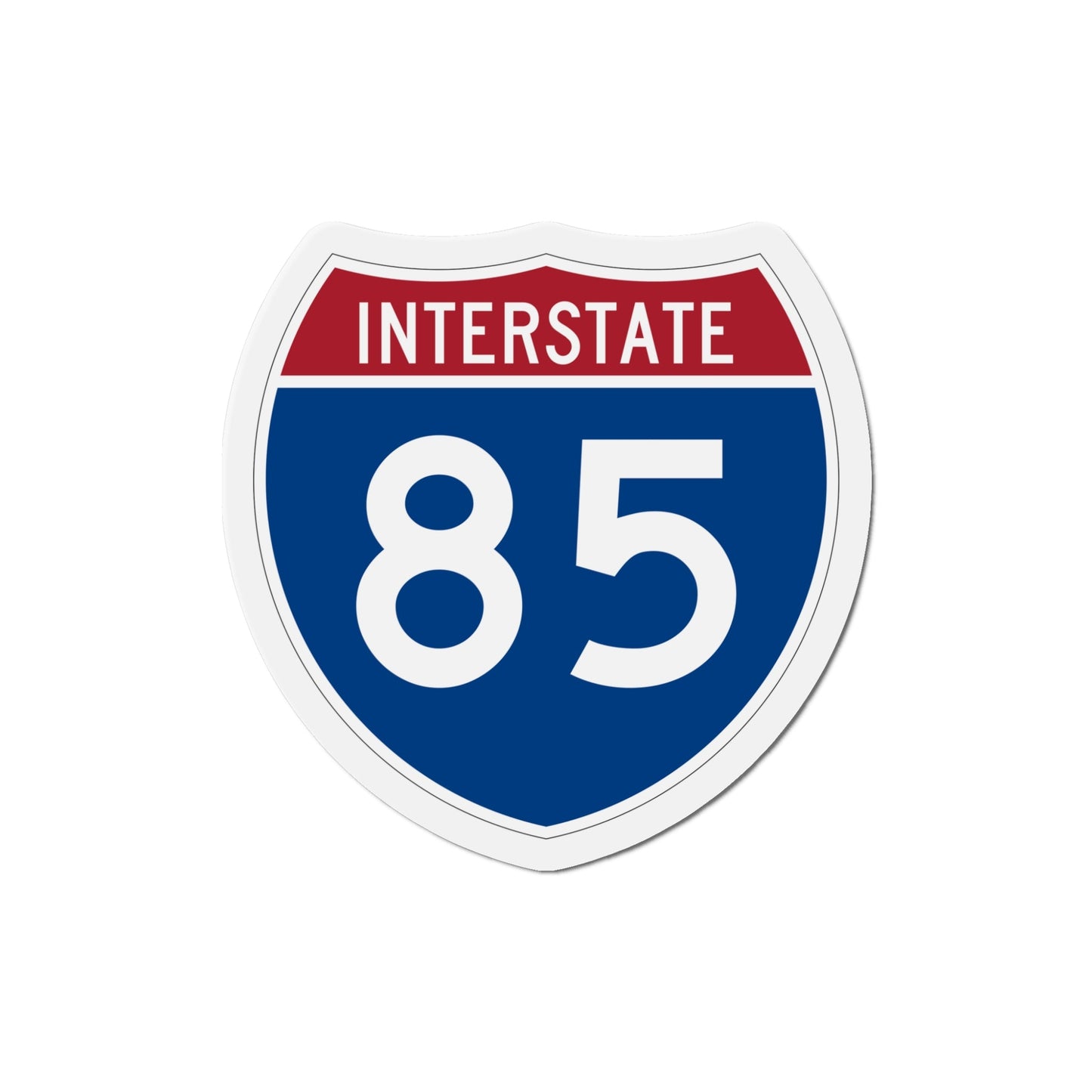 Interstate 85 (U.S. Highways) Die-Cut Magnet-5 Inch-The Sticker Space