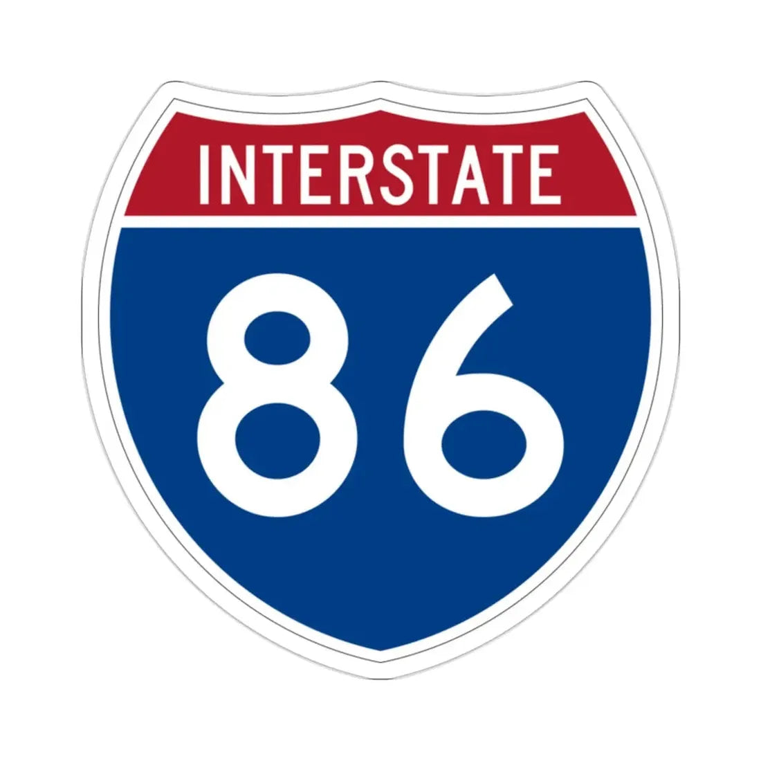 Interstate 86 (U.S. Highways) STICKER Vinyl Die-Cut Decal - The Sticker Space