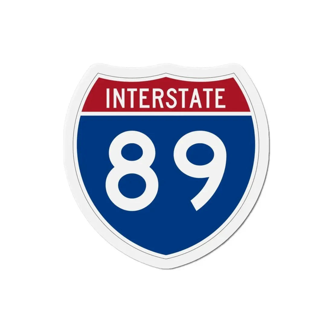 Interstate 89 (U.S. Highways) Refrigerator Magnet - The Sticker Space