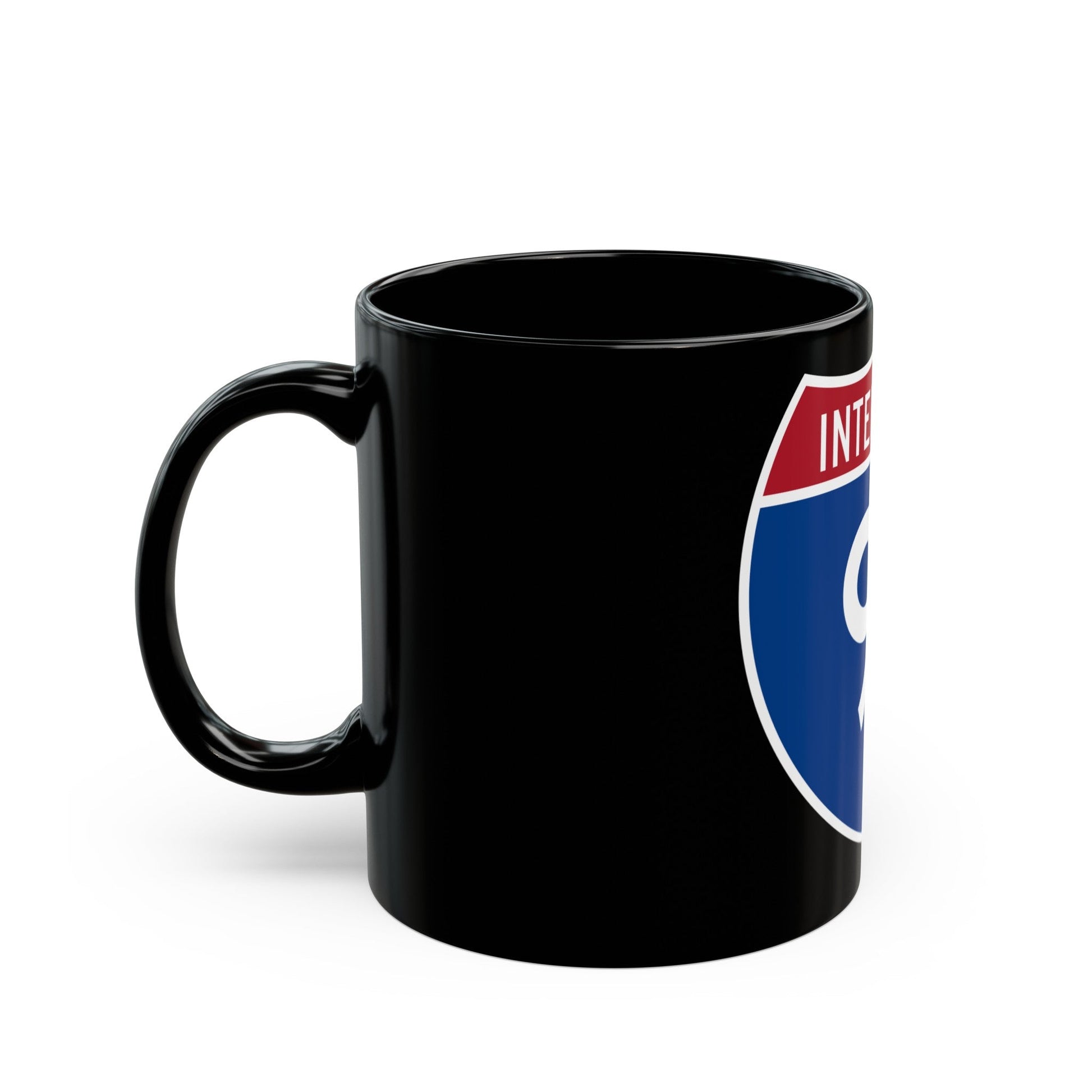 Interstate 91 (U.S. Highways) Black Coffee Mug-The Sticker Space