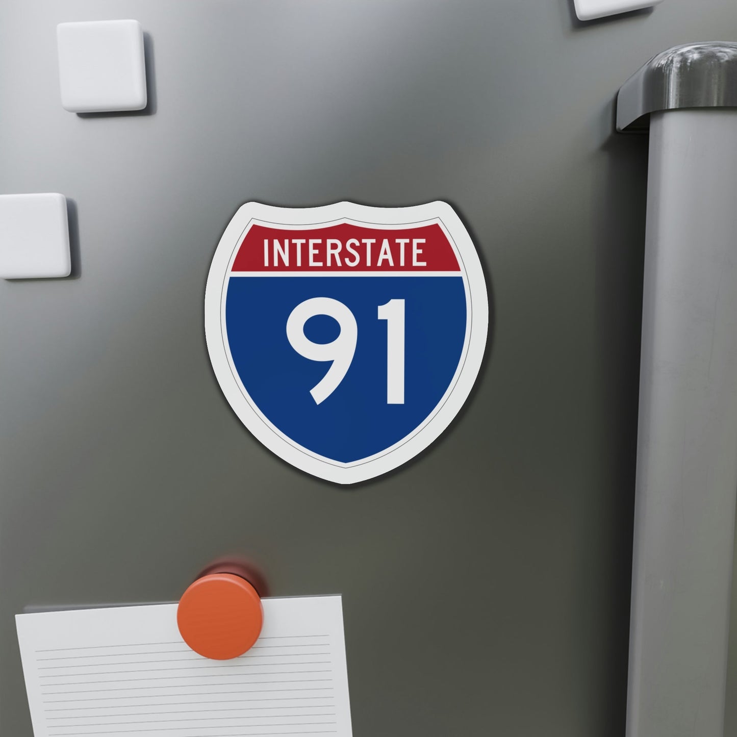 Interstate 91 (U.S. Highways) Die-Cut Magnet-The Sticker Space