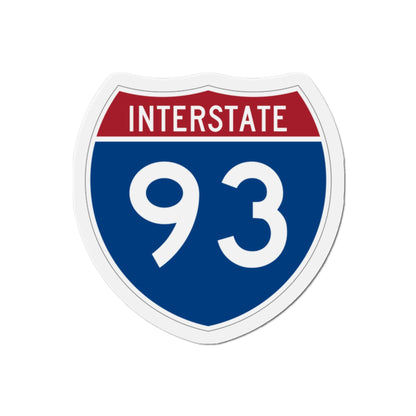 Interstate 93 (U.S. Highways) Die-Cut Magnet-2 Inch-The Sticker Space