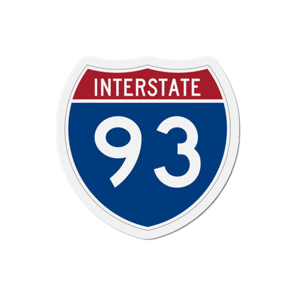 Interstate 93 (U.S. Highways) Die-Cut Magnet-3 Inch-The Sticker Space