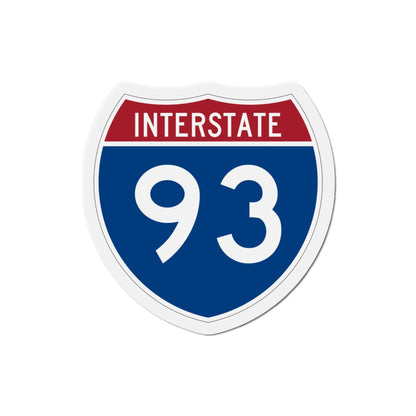 Interstate 93 (U.S. Highways) Die-Cut Magnet-4 Inch-The Sticker Space