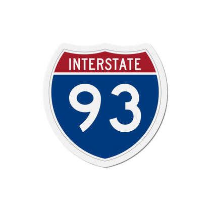 Interstate 93 (U.S. Highways) Die-Cut Magnet-6 Inch-The Sticker Space