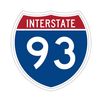 Interstate 93 (U.S. Highways) STICKER Vinyl Die-Cut Decal 6 Inch - The Sticker Space