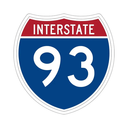 Interstate 93 (U.S. Highways) STICKER Vinyl Die-Cut Decal 6 Inch - The Sticker Space
