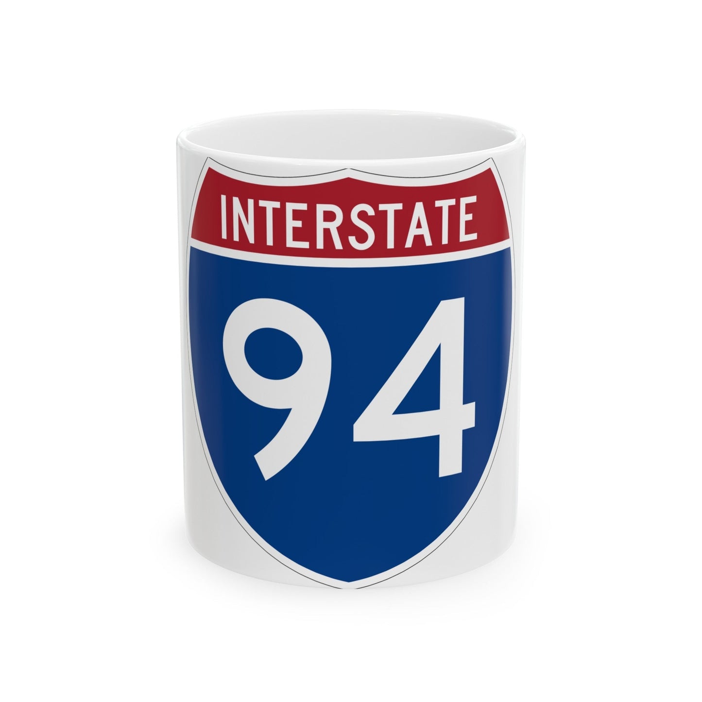 Interstate 94 (U.S. Highways) White Coffee Mug-11oz-The Sticker Space