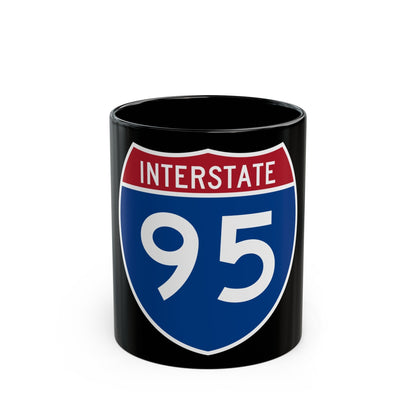 Interstate 95 (U.S. Highways) Black Coffee Mug-11oz-The Sticker Space