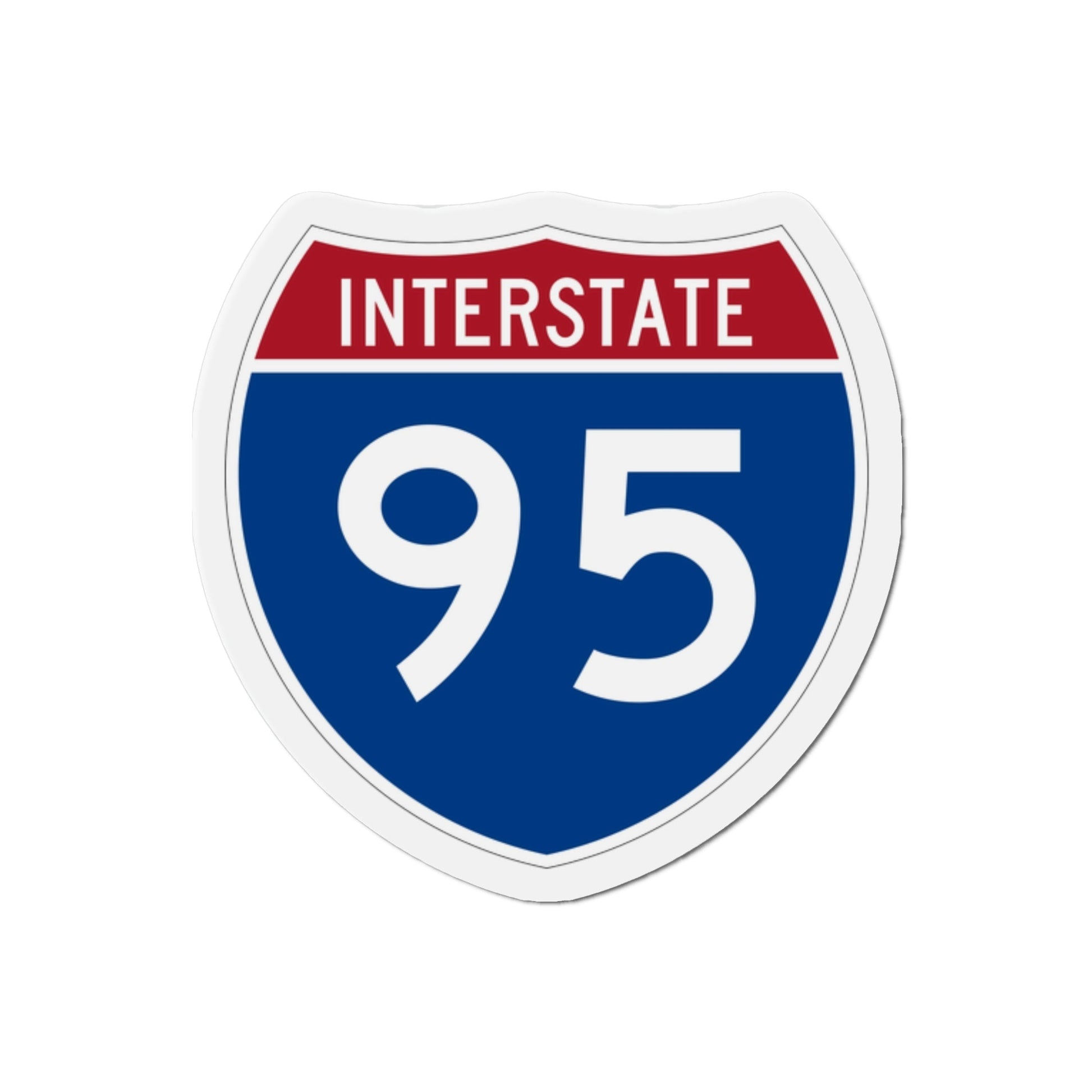 Interstate 95 (U.S. Highways) Die-Cut Magnet-2 Inch-The Sticker Space