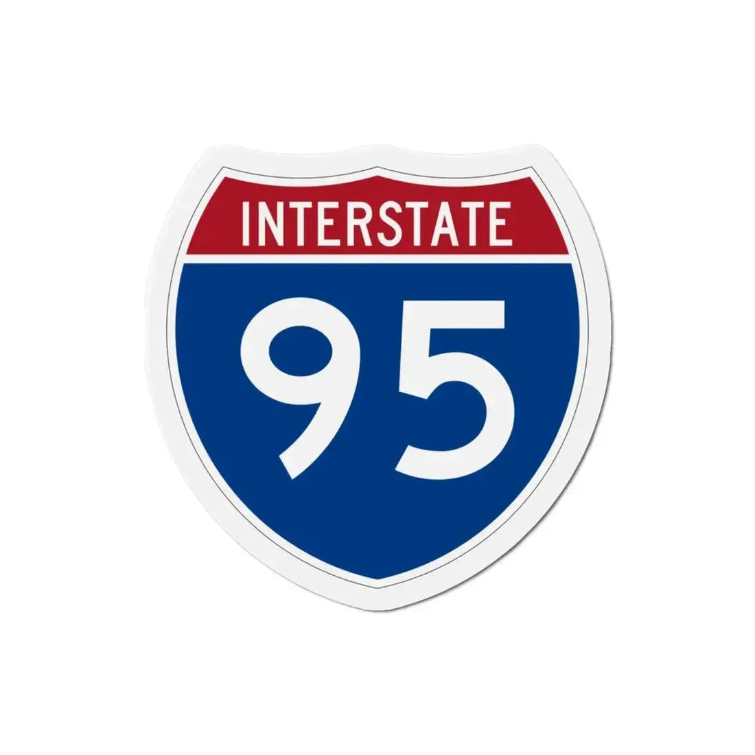 Interstate 95 (U.S. Highways) Refrigerator Magnet 3 Inch - The Sticker Space