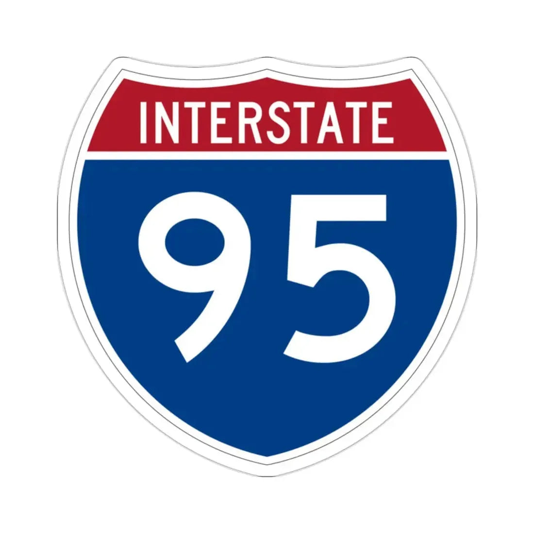 Interstate 95 (U.S. Highways) STICKER Vinyl Die-Cut Decal 2 Inch - The Sticker Space