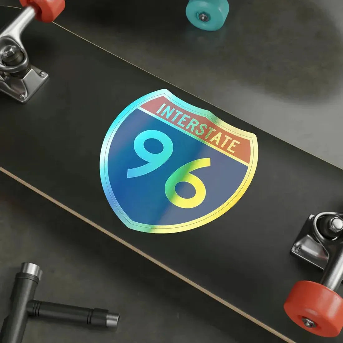 Interstate 96 (U.S. Highways) Holographic STICKER Die-Cut Vinyl Decal - The Sticker Space