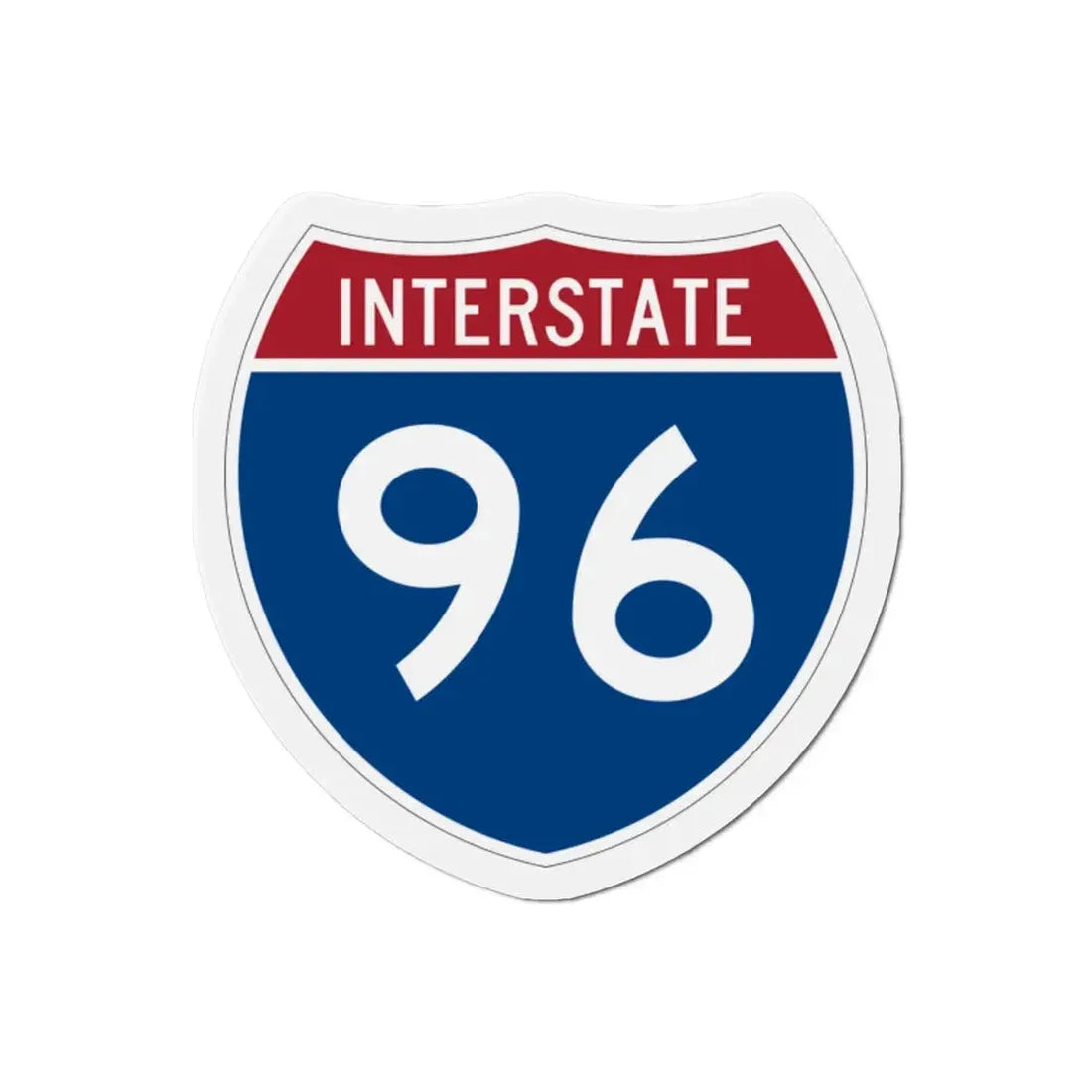 Interstate 96 (U.S. Highways) Refrigerator Magnet 2 Inch - The Sticker Space