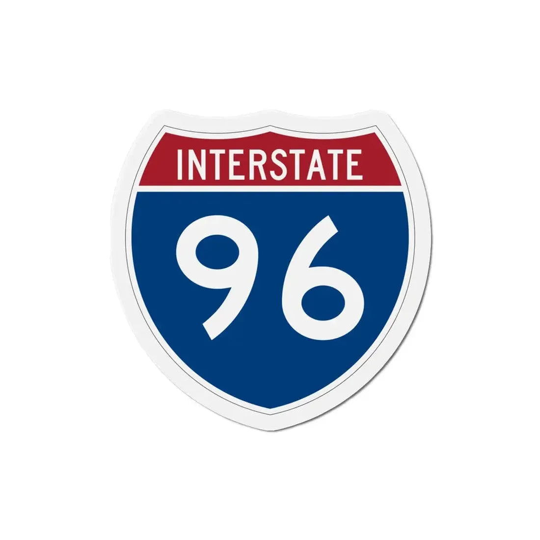 Interstate 96 (U.S. Highways) Refrigerator Magnet 5 Inch - The Sticker Space