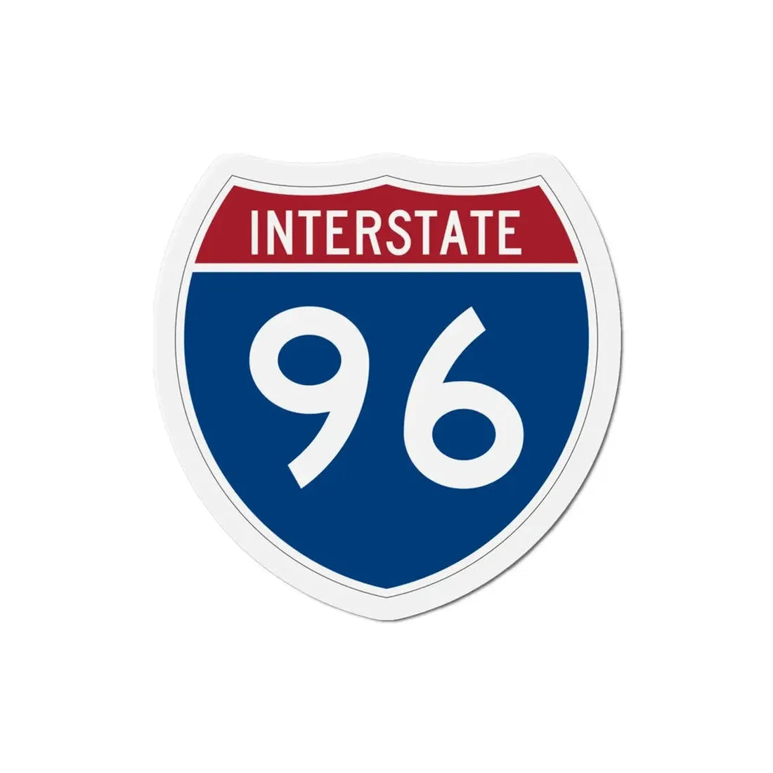Interstate 96 (U.S. Highways) Refrigerator Magnet - The Sticker Space