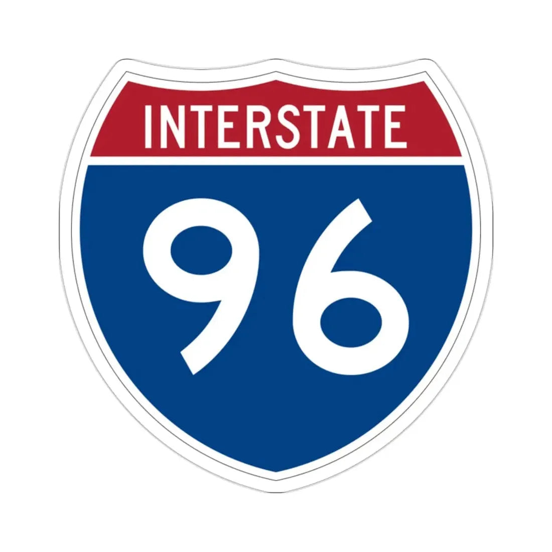 Interstate 96 (U.S. Highways) STICKER Vinyl Die-Cut Decal - The Sticker Space