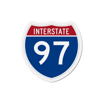 Interstate 97 (U.S. Highways) Die-Cut Magnet-5 Inch-The Sticker Space