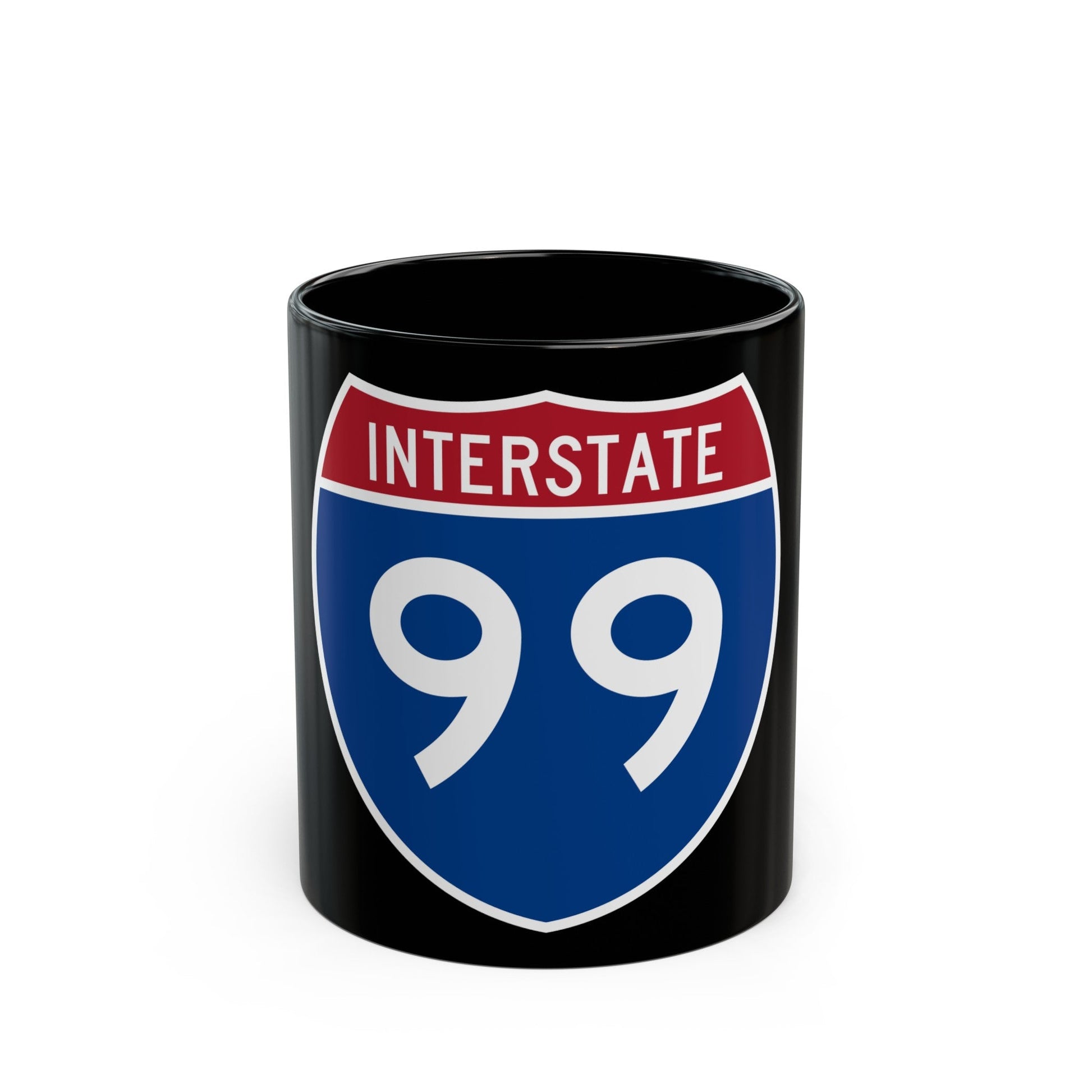 Interstate 99 (U.S. Highways) Black Coffee Mug-11oz-The Sticker Space