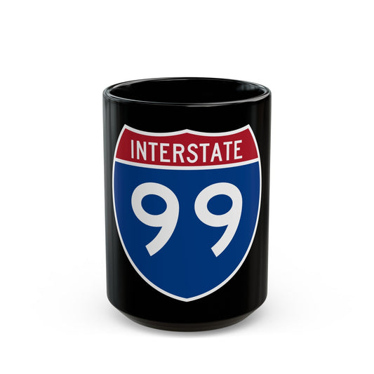 Interstate 99 (U.S. Highways) Black Coffee Mug-15oz-The Sticker Space